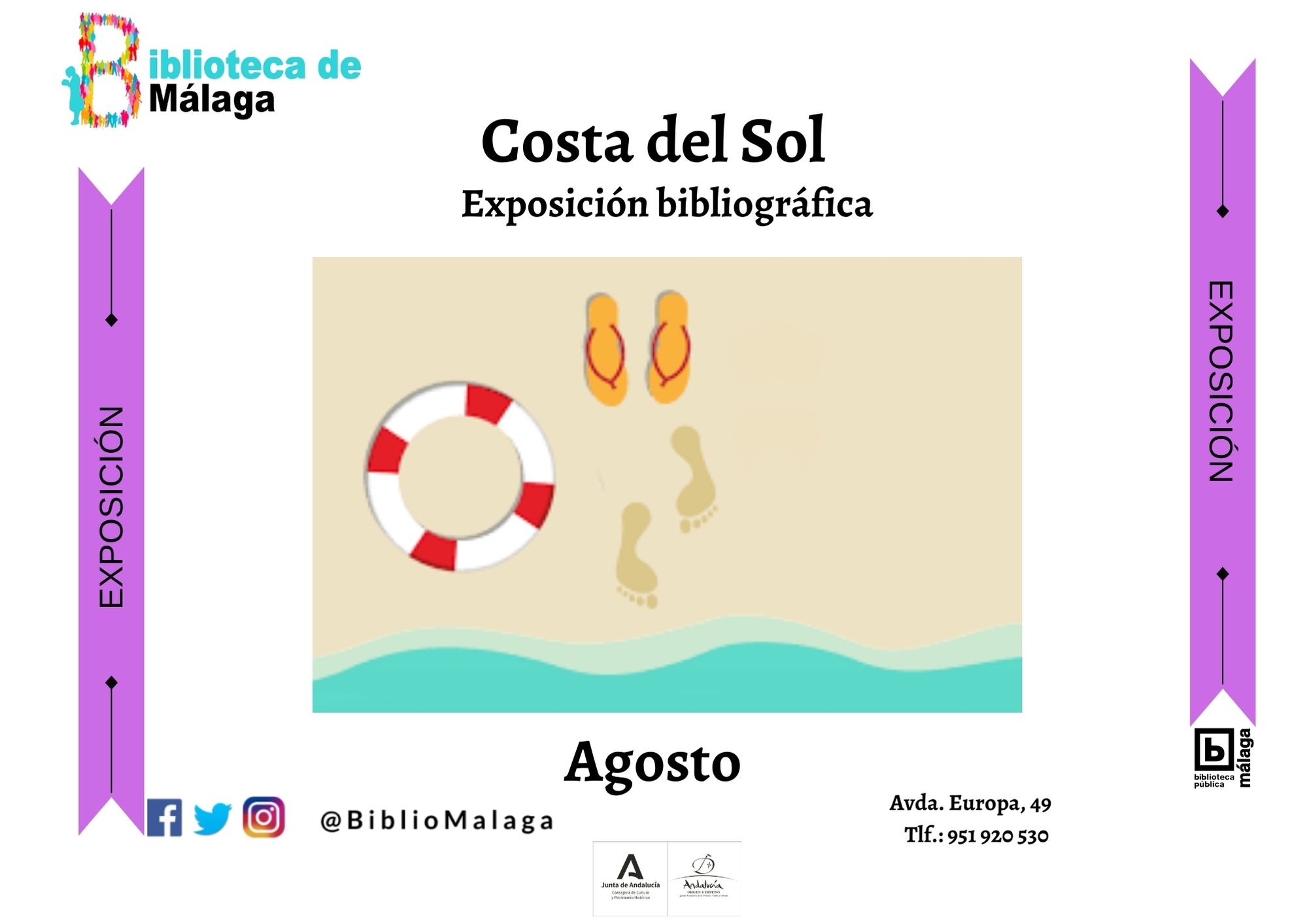 Exposición Bibliográfica “Costa del sol" en la Biblioteca Pública del Estado-Biblioteca Provincial de Málaga (hasta el 31/08 /2021)